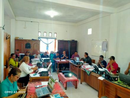 Rapat Rutin Pertanggung Jawaban Bulan Juli, Agustus, September, di Bulan Oktober tahun 2024 Pemerint